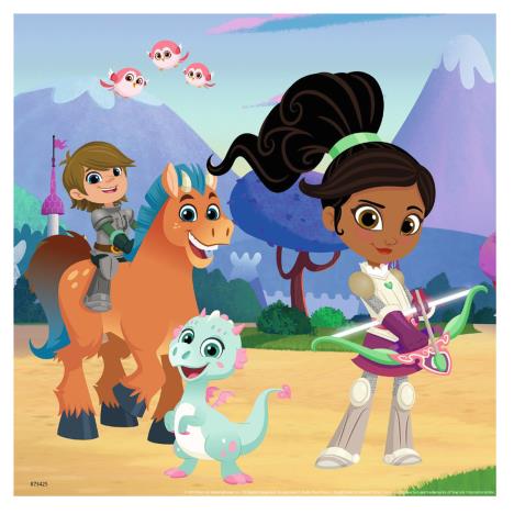 Nella The Princess Knight 3 x 49pc Jigsaw Puzzles Extra Image 1